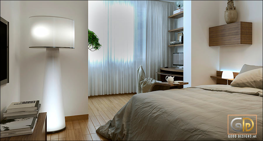 Floor lamp for bedroom